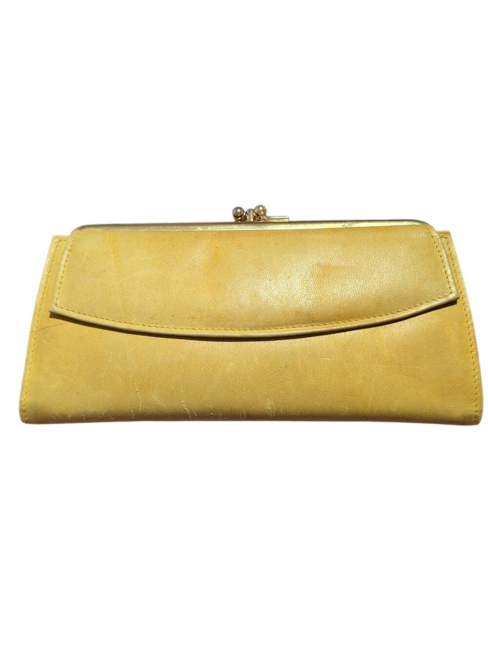 Vintage Renwick red leather cowhide wallet